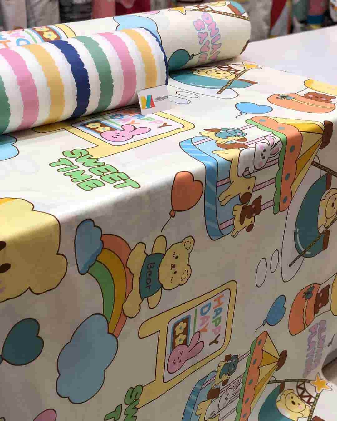 تصویر 3 از پارچه ملحفه عروسکی ترک طرح های کارتونی محبوب کودکان