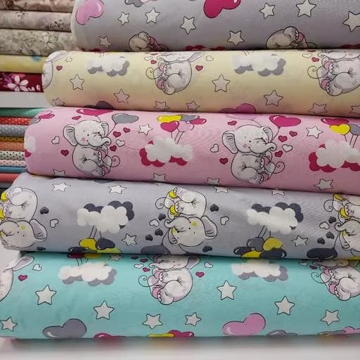 تصویر 1 از پارچه ملحفه عروسکی ترک طرح های کارتونی محبوب کودکان