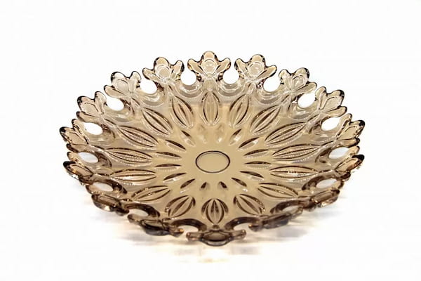 پیش دستی بلور طلایی شفاف و درخشان برای پذیرایی لوکس