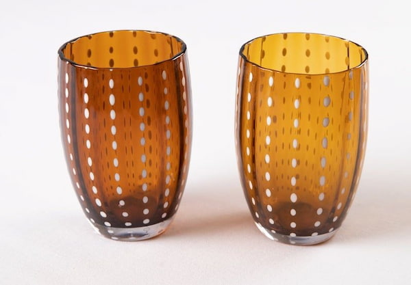 تصویر 4 از لیوان بلور قهوه ای شفاف مناسب جهیزیه عروس