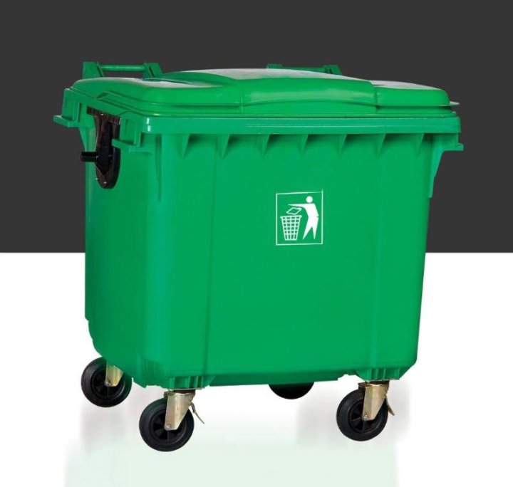 تصویر 5 از خرید سطل زباله 1100 لیتری پلاستیکی در دبی