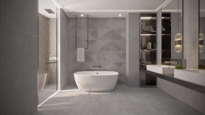 تصویر 2 از کاشی طرح دار حموم مناسب پوشش فضا های مرطوب داخلی