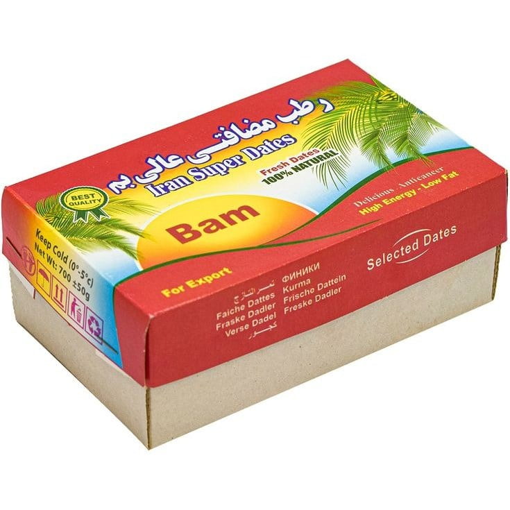 خرما مضافتی عالی بم بسته‌ بندی کوچک برای میان‌ وعده