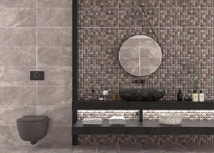 تصویر 2 از کاشی طرح دیواری الهام گرفته از نقوش معاصر برای پوشش عمودی