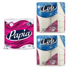 دستمال کاغذی توالت پاپیا سازگار با پوست حساس