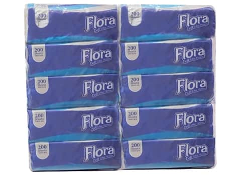 تصویر 2 از دستمال کاغذی فلورا چند منظوره ضخیم