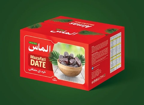 خرما مضافتی الماس چیدمان شده دستی