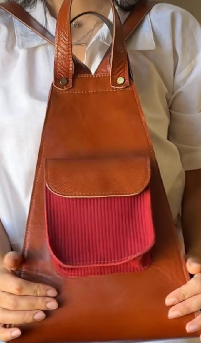 کیف کوله چرم گاوی با قیمت صادراتی