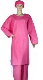 تصویر 1 از گان یکبار مصرف صورتی