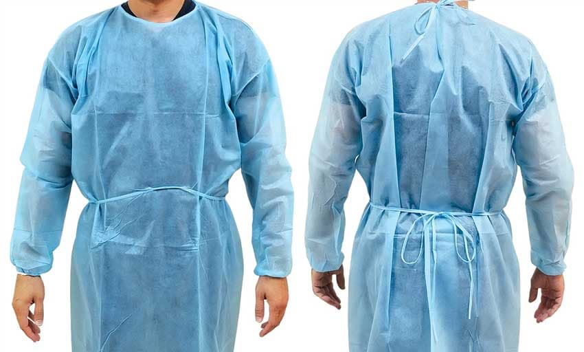 تصویر 4 از گان جراحی غیر استریل با دوخت مقاوم