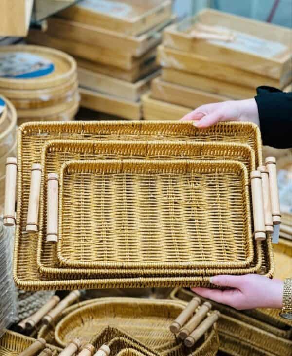 تصویر 2 از سبد حصیری سه تایی انتخابی عالی برای هدیه