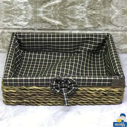 سبد حصیری پارچه ای سبک و قابل حمل راحت