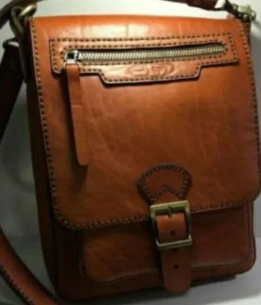 کیف دوشی مردانه چرم دستدوز خرید به صرفه