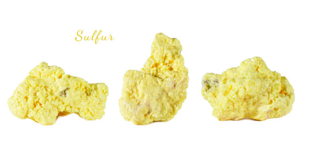 تصویر 1 از گوگرد جامد طبیعی استخراج شده از معادن با رنگ زرد مشخص
