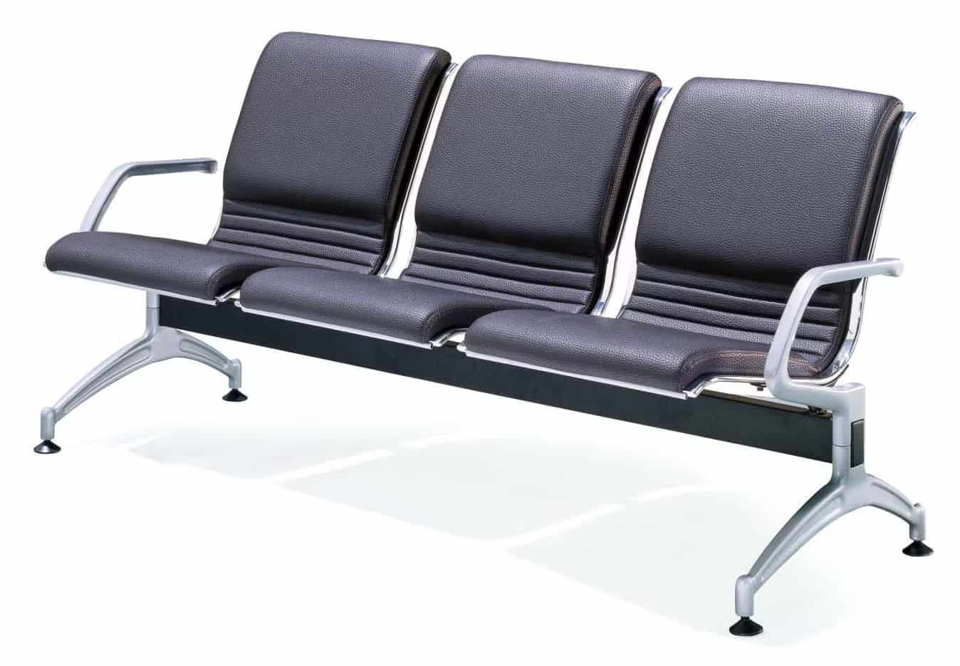 تصویر 2 از صندلی اداری بهم چسبیده با چینش منظم برای فضا های عمومی