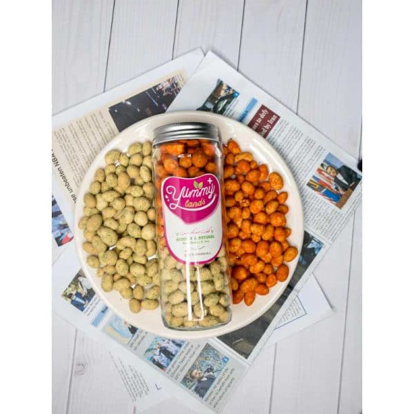 بادام زمینی روکش دار طعم دار یامی لندز برای فروش عمده و جزئی