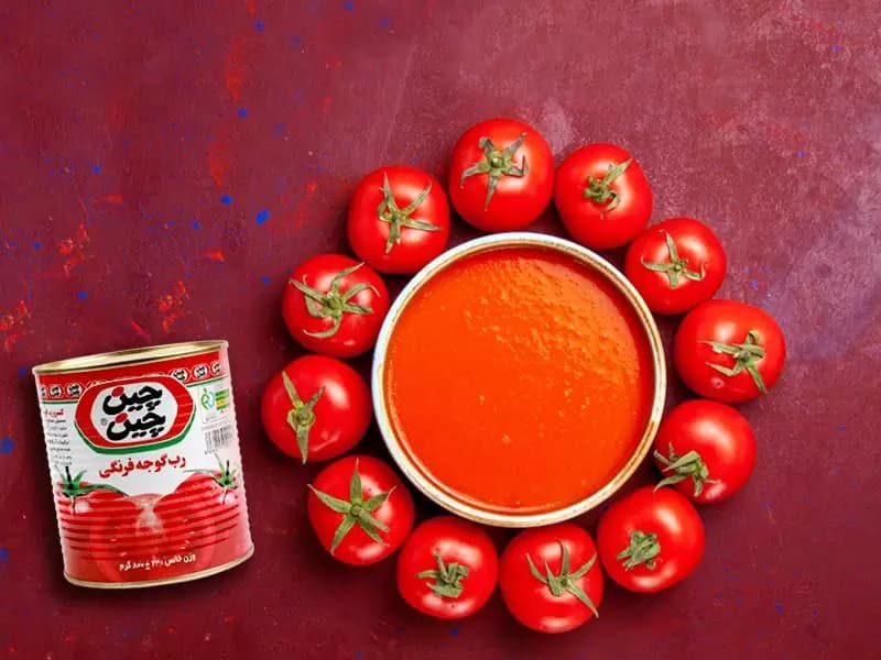 رب گوجه‌ فرنگی چین چین به‌ صرفه مناسب پخش سراسری