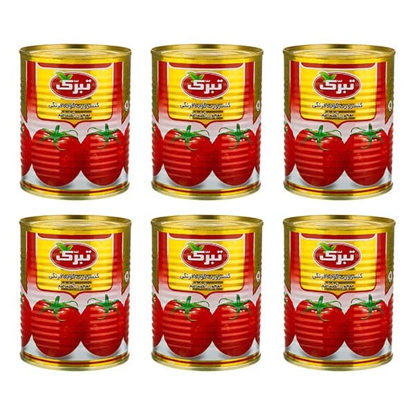 رب گوجه‌ فرنگی تبرک با غلظت بالا و رنگ قرمز طبیعی