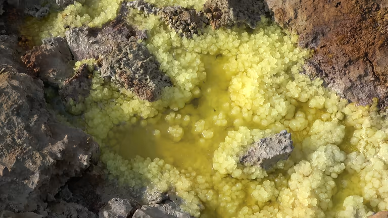 تصویر 5 از گوگرد ذوب شده با دمای یکصد و پنجاه درجه سانتیگراد