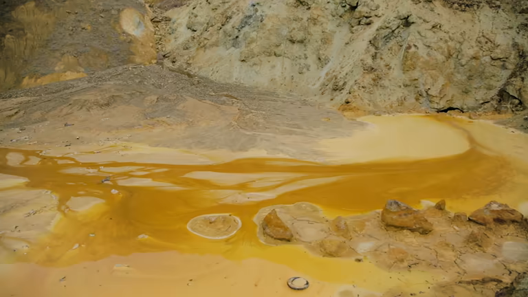 تصویر 3 از گوگرد ذوب شده با دمای یکصد و پنجاه درجه سانتیگراد