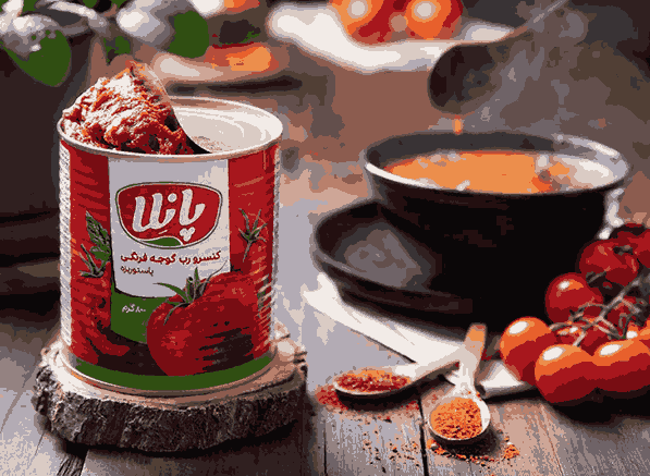 تصویر 1 از رب گوجه‌ فرنگی پانلا مناسب پخت انواع سس و غذاهای ایرانی