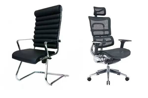 تصویر 4 از صندلی اداری ثابت با تمرکز بر پایداری و استفاده متمرکز