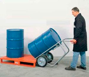 تصویر 4 از بشکه بر دستی پلاستیکی ابزار سبک حمل مخزن پلاستافرم کارگاهی