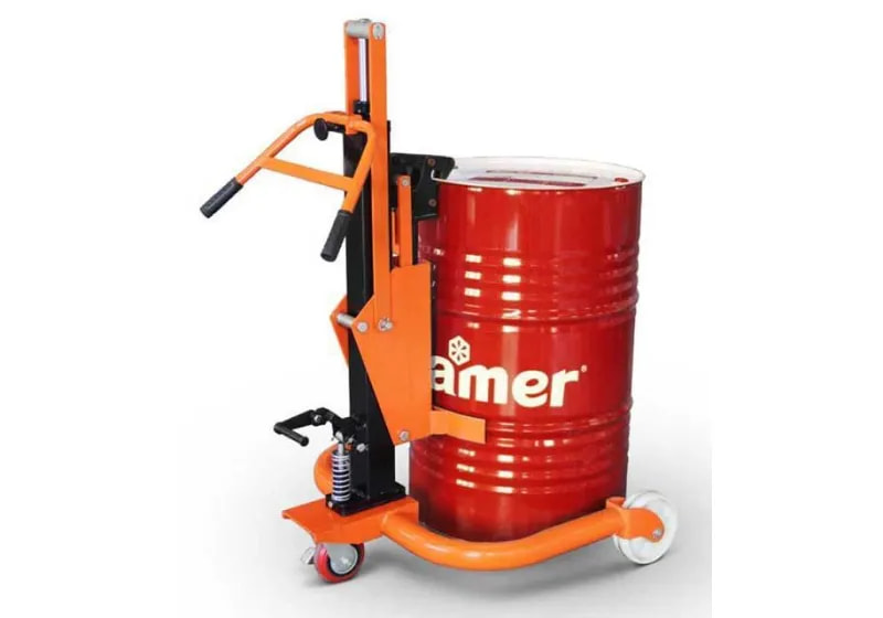 تصویر 3 از بشکه بر دستی پلاستیکی ابزار سبک حمل مخزن پلاستافرم کارگاهی