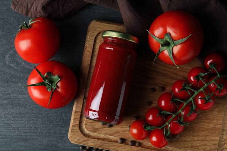 تصویر 3 از رب گوجه‌ فرنگی شیشه ای با بسته‌ بندی مقاوم مناسب نگهداری طولانی‌