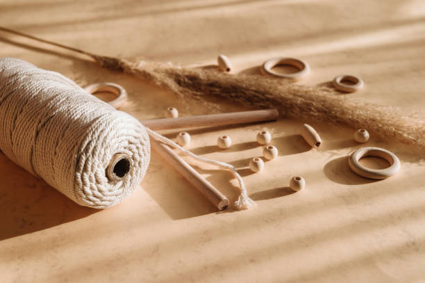 تصویر 5 از نخ مکرومه ضد پرز با سطح صاف و براق مناسب بافت های حرفه