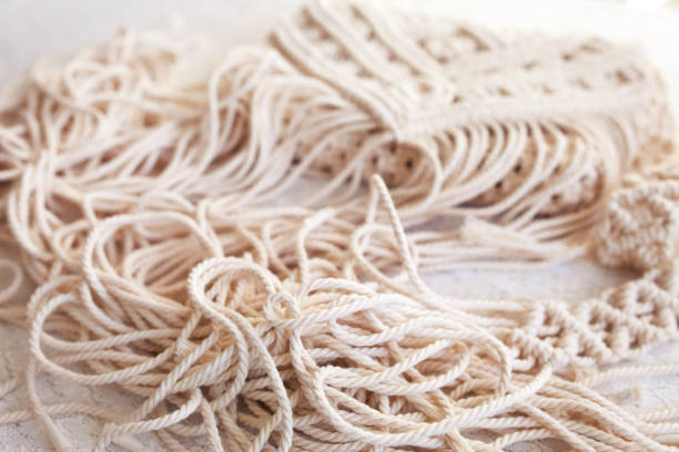 تصویر 3 از نخ مکرومه ضد پرز با سطح صاف و براق مناسب بافت های حرفه