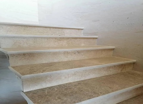 تصویر 1 از سنگ تراورتن برای راه پله نصب آسان و اجرای دقیق