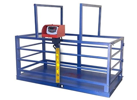 تصویر 4 از باسکول دام سیار قابل حمل با چرخ های محکم برای مزارع