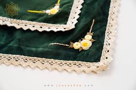 تصویر 3 از جانماز گلدوزی شده با چرخ تولید کارگاهی مناسب جهیزیه