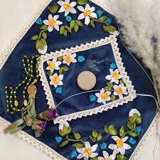 تصویر 2 از جانماز روبان دوزی بافت دستی و ظریف