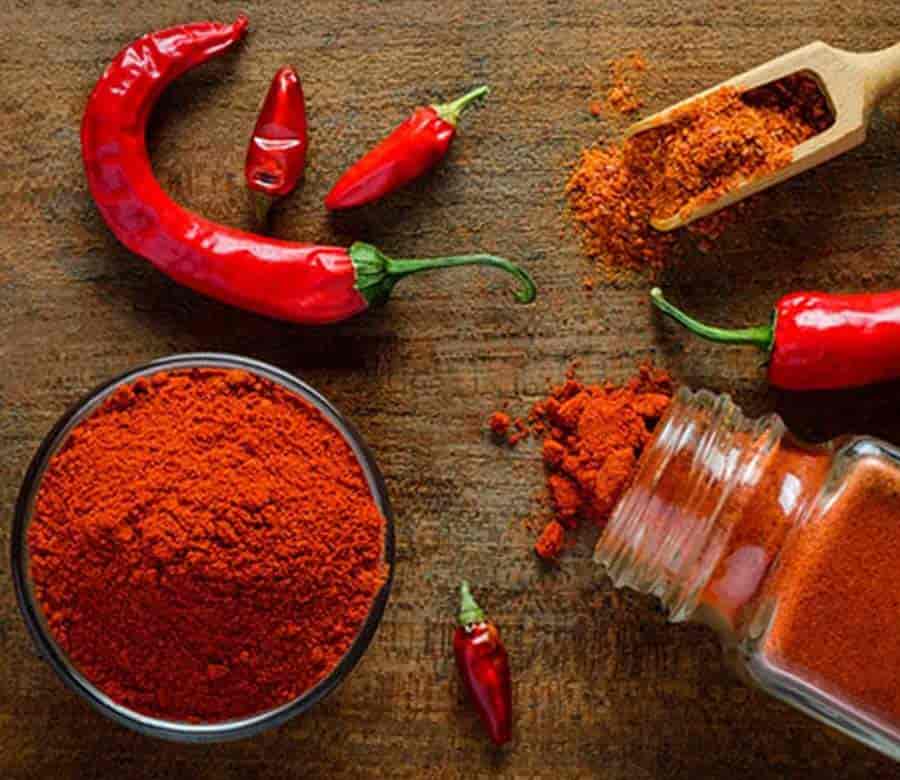 تصویر 4 از ۱) پودر فلفل کاپی آسیاب یکنواخت با رنگ زنده