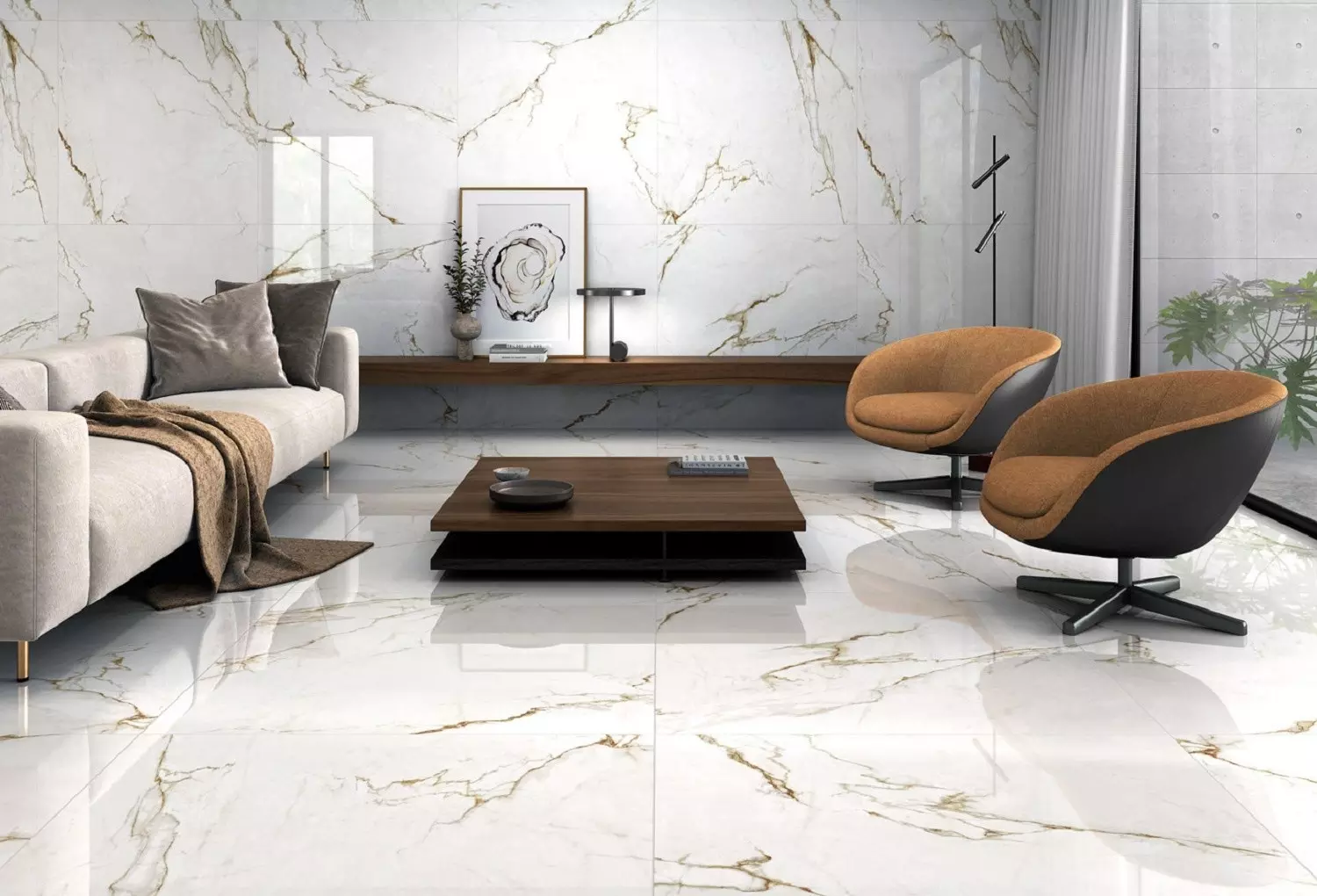 تصویر 1 از سرامیک پرسلان ابعاد بزرگ در قالب یکدست