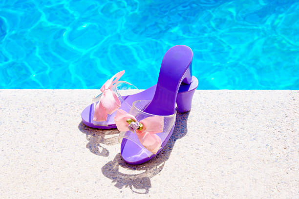 تصویر 2 از صندل دخترانه شیشه ای با کفی ژل دار ضد عرق و پوشش آنتی باکتریال