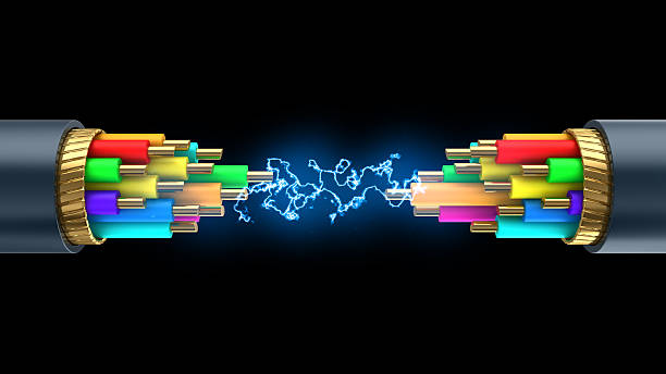 تصویر 2 از کابل کواکسیال اینترنت با پوشش آلومینیومی برای جلوگیری از افت سرعت