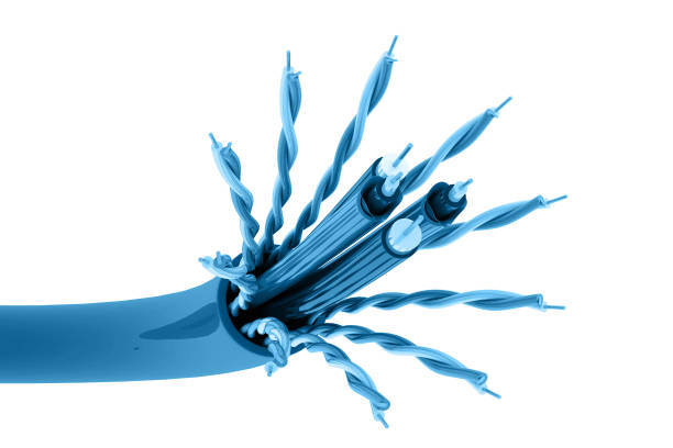 تصویر 1 از کابل کواکسیال برای ماهواره با محافظ فلزی بافته و مصونیت بالا