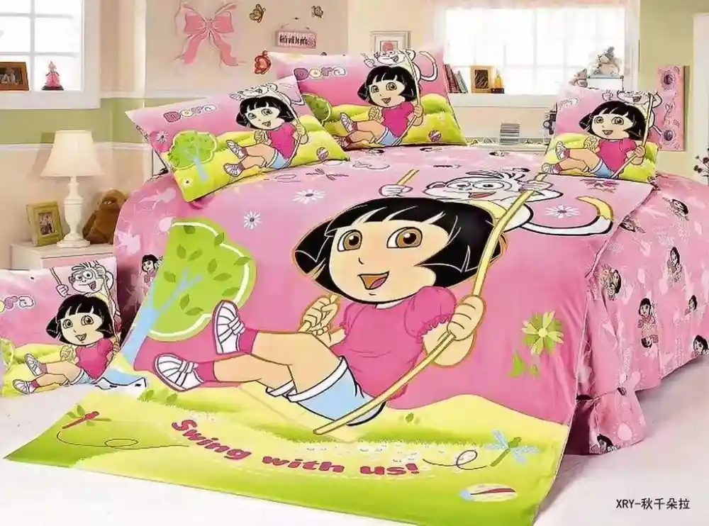 تصویر 4 از روتختی دخترانه با رنگ های شاد و پاستلی دارای طرح های فانتزی و دلنشین