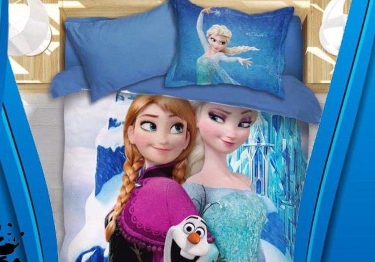 تصویر 1 از روتختی پرنسسی آنا و السا دورچین مناسب اتاق دختر بچه