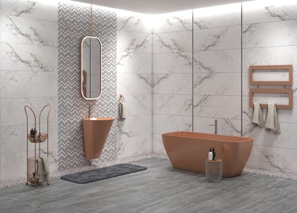 تصویر 2 از سرامیک پرسلان حمام تعادل زیبایی و کارایی