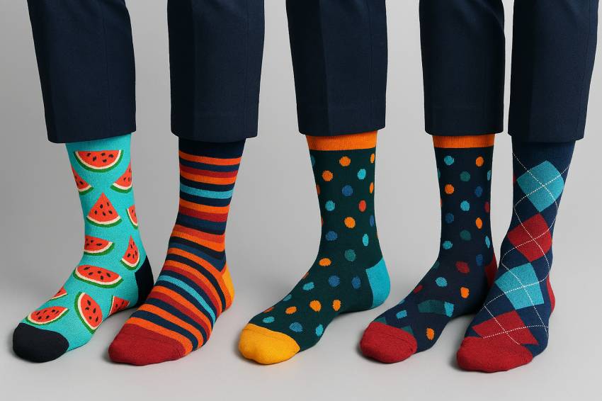 تصویر 3 از جوراب فانتزی مردانه با کیفیت