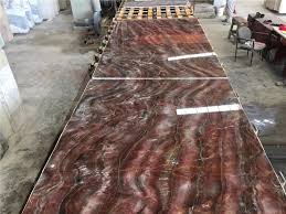 تصویر 2 از سنگ مرمریت قرمز فرم‌ پذیری ویژه معماری