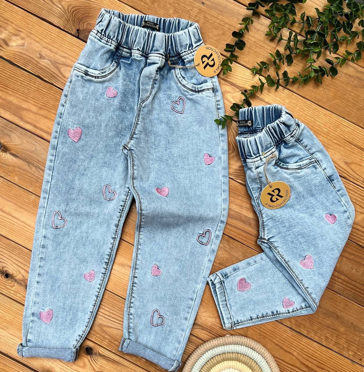 تصویر 3 از شلوار جین دخترانه بچگانه با تنخور راحت و فرم استاندارد