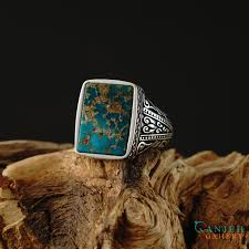 سنگ فیروزه مربعی خالص و بدون رنگ مصنوعی