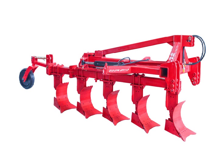 تصویر 4 از گاوآهن پنج خیش با آرایش پیشرفته و شخم چند مسیره