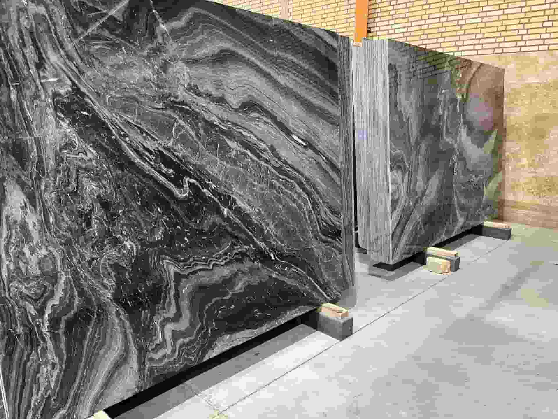 تصویر 4 از سنگ چینی مشکی شیراز جلوه تیره آنتراسیت مهندسی