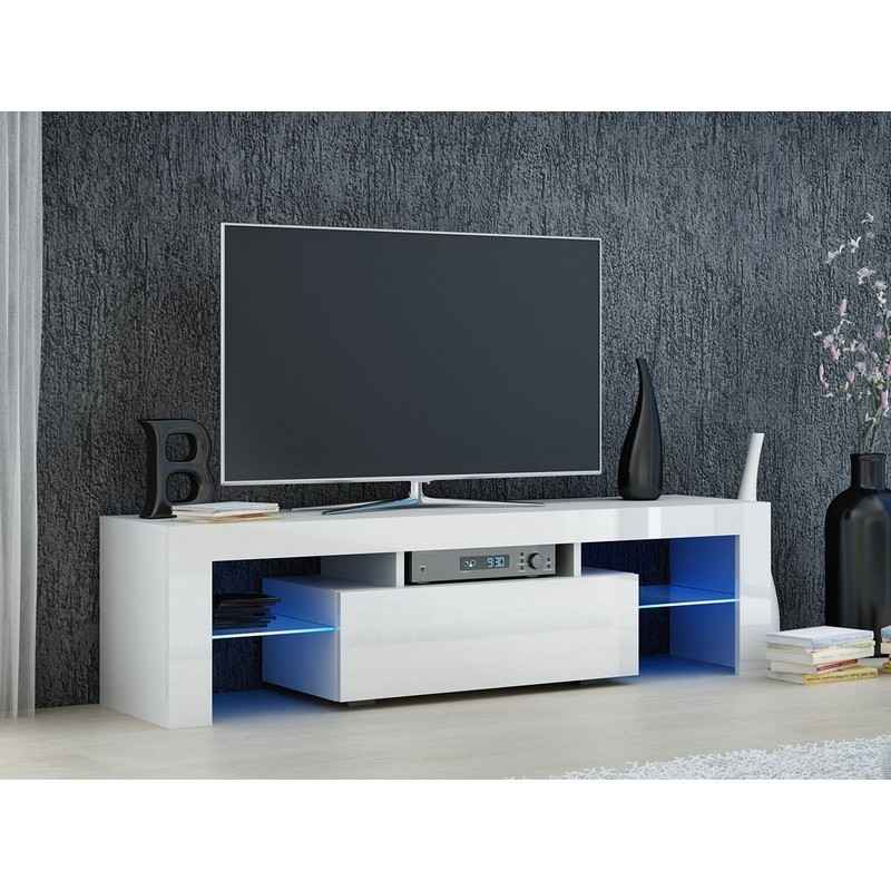 تصویر 2 از میز تلویزیون چوبی ترکیب شده با فلز محصولی به روز و مدرن